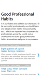 Mobile Screenshot of goodprofessionalhabits.blogspot.com