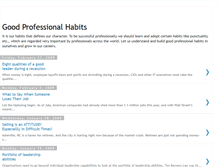 Tablet Screenshot of goodprofessionalhabits.blogspot.com