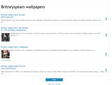 Tablet Screenshot of britneyspearswallpapers.blogspot.com