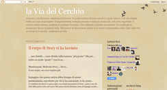 Desktop Screenshot of laviadelcerchio.blogspot.com