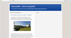 Desktop Screenshot of geomatikk.blogspot.com
