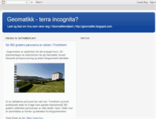 Tablet Screenshot of geomatikk.blogspot.com