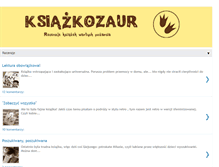 Tablet Screenshot of ksiazkozaur.blogspot.com