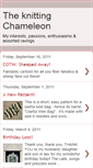 Mobile Screenshot of knittingchameleon.blogspot.com