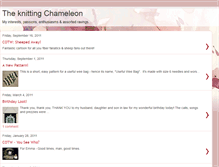 Tablet Screenshot of knittingchameleon.blogspot.com