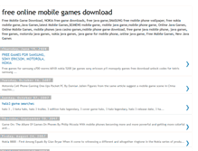 Tablet Screenshot of mobile-game-for-free.blogspot.com