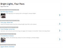 Tablet Screenshot of brightlightsfourpaws.blogspot.com