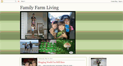 Desktop Screenshot of familyfarmlivingblog.blogspot.com