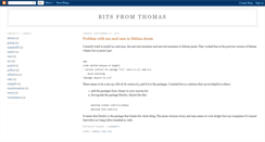 Desktop Screenshot of bitsfromthomas.blogspot.com
