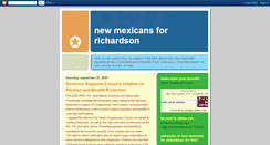 Desktop Screenshot of newmexicansforrichardson.blogspot.com