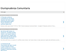 Tablet Screenshot of giurisprudenzacomunitaria.blogspot.com