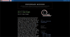 Desktop Screenshot of crossroadsmissions.blogspot.com