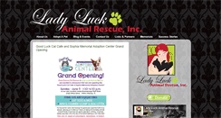 Desktop Screenshot of ladyluckanimalrescue.blogspot.com