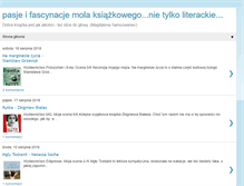 Tablet Screenshot of pasje-fascynacje-mola-ksiazkowego.blogspot.com