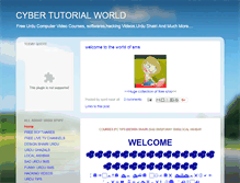 Tablet Screenshot of cybertutorialworld.blogspot.com