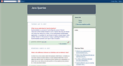 Desktop Screenshot of java-queries.blogspot.com