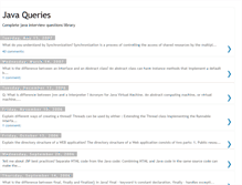 Tablet Screenshot of java-queries.blogspot.com