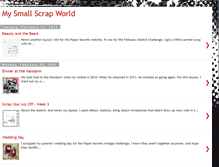 Tablet Screenshot of mysmallscrapworld.blogspot.com
