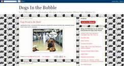 Desktop Screenshot of dogsinthebubble.blogspot.com