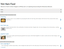 Tablet Screenshot of food-in-vietnam.blogspot.com