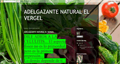 Desktop Screenshot of adelgazanteelvergel.blogspot.com