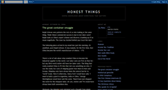 Desktop Screenshot of honestthings.blogspot.com