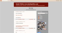 Desktop Screenshot of duluthpolitics.blogspot.com