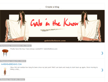 Tablet Screenshot of galsintheknow.blogspot.com