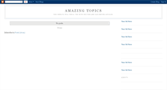 Desktop Screenshot of amazingtopics.blogspot.com