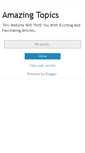 Mobile Screenshot of amazingtopics.blogspot.com