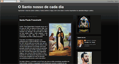 Desktop Screenshot of diadossantoscatolicos.blogspot.com