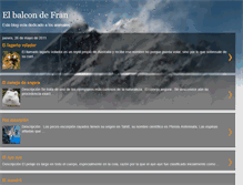 Tablet Screenshot of elbalcondefran.blogspot.com