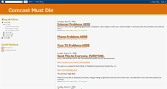 Desktop Screenshot of comcastmustdie.blogspot.com