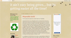 Desktop Screenshot of lina-itainteasybeinggreen.blogspot.com