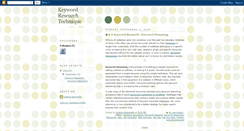 Desktop Screenshot of keywordresearchtechnique.blogspot.com