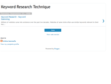 Tablet Screenshot of keywordresearchtechnique.blogspot.com
