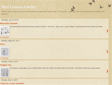 Tablet Screenshot of madlemonjewelry.blogspot.com