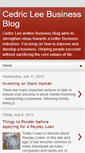 Mobile Screenshot of cedricleebusiness.blogspot.com
