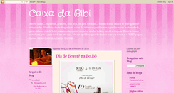 Desktop Screenshot of caixadabibi.blogspot.com