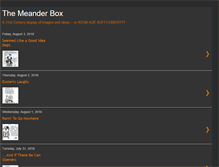 Tablet Screenshot of meanderbox.blogspot.com
