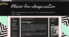 Desktop Screenshot of placeforinspiration.blogspot.com