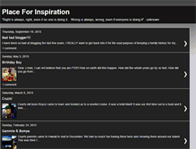 Tablet Screenshot of placeforinspiration.blogspot.com