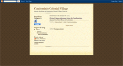 Desktop Screenshot of condominiocolonialvillage.blogspot.com