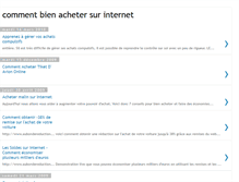 Tablet Screenshot of comment-acheter-sur-internet.blogspot.com