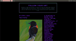 Desktop Screenshot of followyourart.blogspot.com