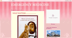 Desktop Screenshot of emergencymedicineinindia.blogspot.com