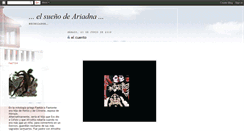 Desktop Screenshot of elsuenodeariadna.blogspot.com