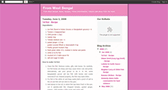 Desktop Screenshot of fromwestbengal.blogspot.com
