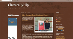 Desktop Screenshot of classicallyhip.blogspot.com