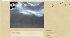 Desktop Screenshot of chaoticquilter.blogspot.com